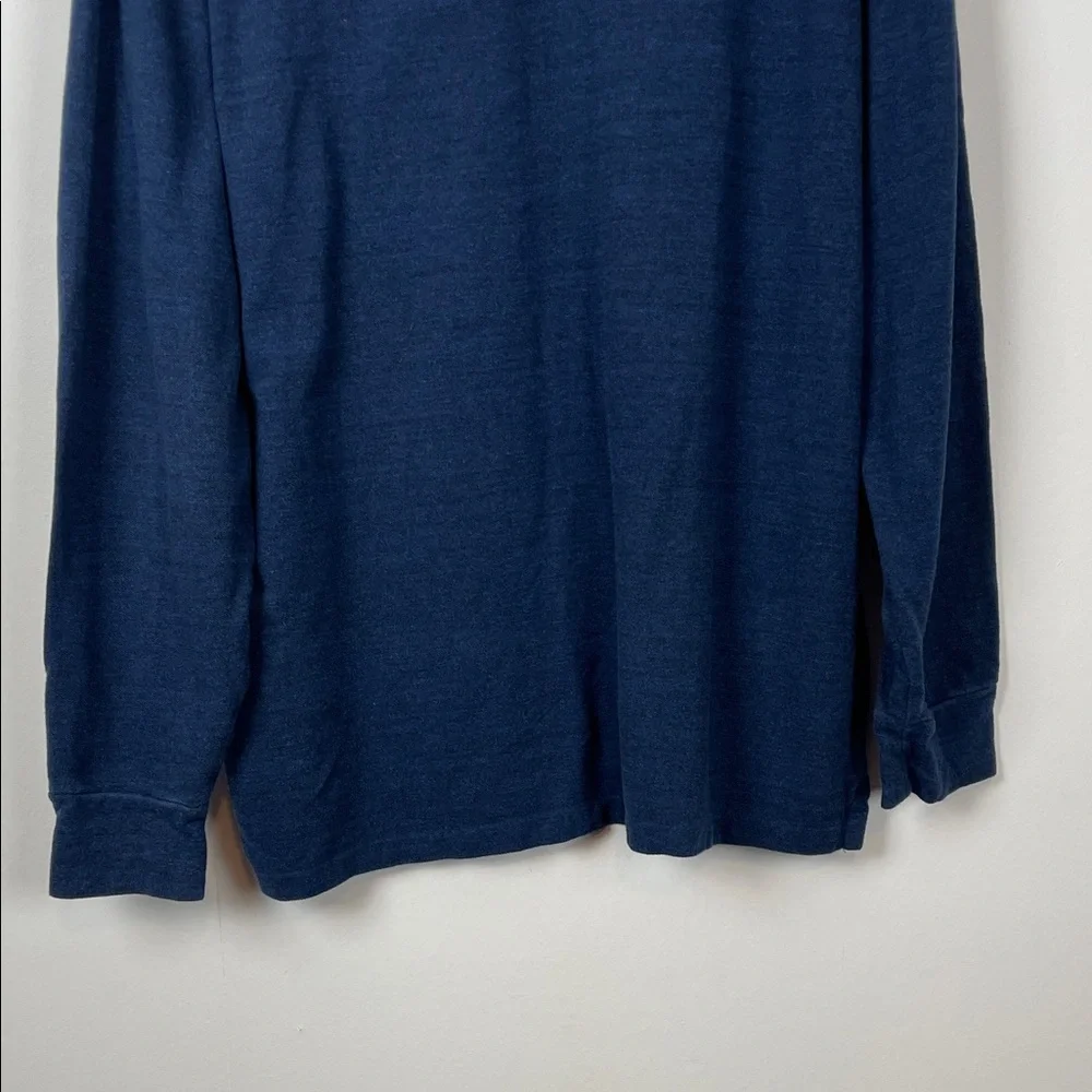 Polo Ralph Lauren Long Sleeve 1/4 Button Men's XL Navy Polo Classic Polo Shirt